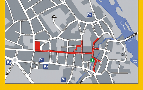"Dzīres Kuldīgā" - satiksmei slēgtās ielas un bezmaksas autostāvvietas