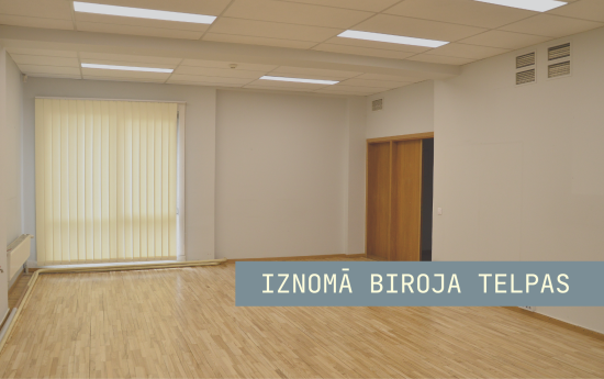 Iznomā 54,8 m² biroja vai pakalpojumu telpu
