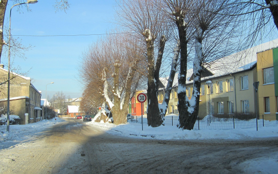 Par sniega izvešanu no Kuldīgas ielām