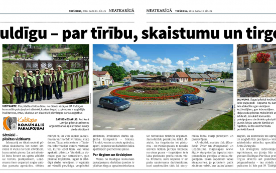 Rūpēs par Kuldīgu