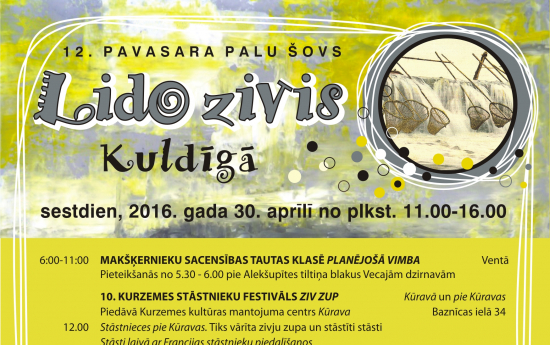 Pavasara tirdziņš pasākumā “Lido zivis Kuldīgā”
