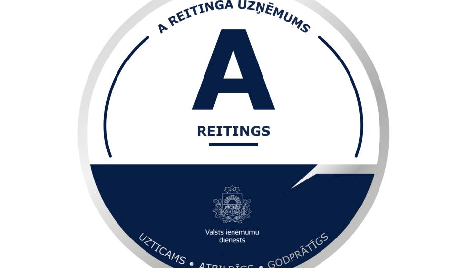 Valsts ieņēmumu dienests piešķir A reitingu
