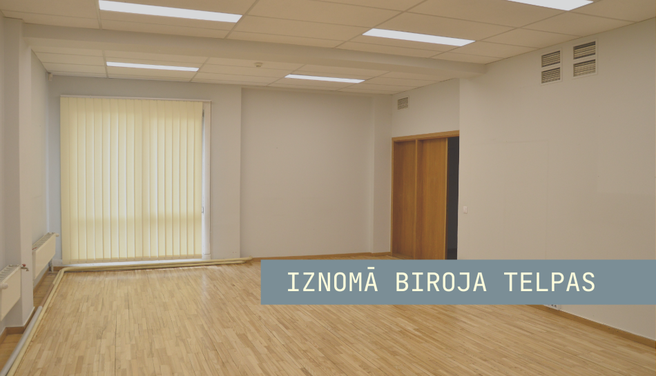 Iznomā 54,8 m² biroja vai pakalpojumu telpu