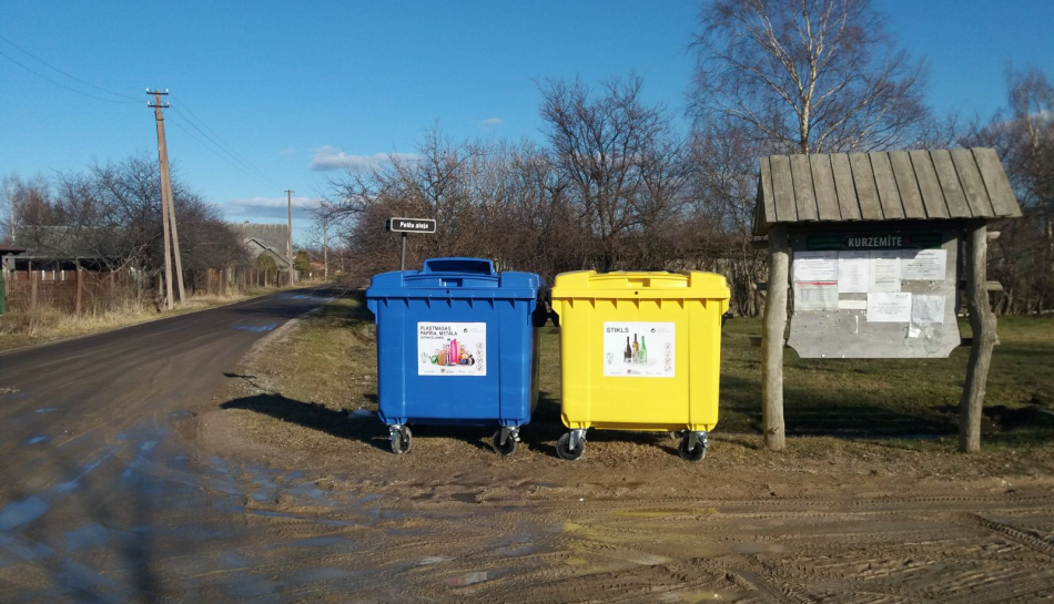 Informācija pagastu iedzīvotājiem par atkritumu šķirošanu